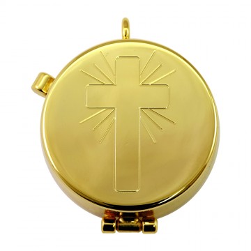 Host Pyx with Engraved Cross