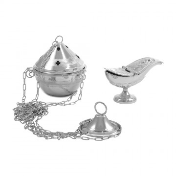 Thurible and Boat in Brass