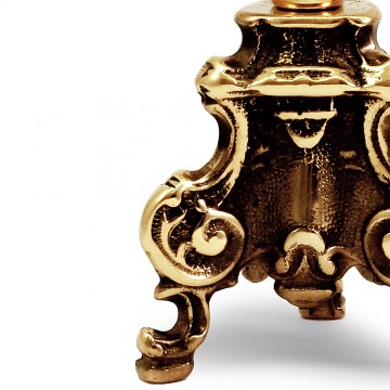 Shrine in brass with Rococo...