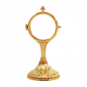 Monstrance in gold plated...