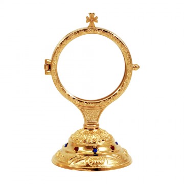 Brass shrine with stones