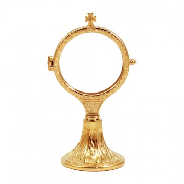 Monstrance shrine in brass