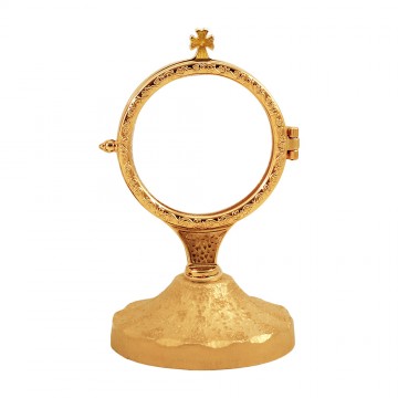 Monstrance in gold plated...