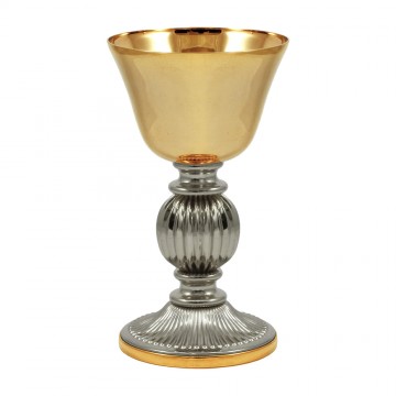 Chalice and Ciborium in Brass