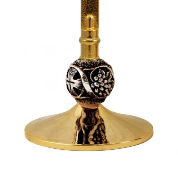 Altar Cross in Golden Brass