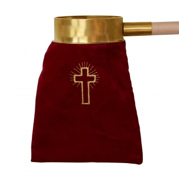 Bag for Alms with Wooden...
