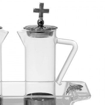 Cruet set with Glass Tray