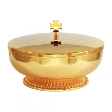 Ciborium in Golden Brass