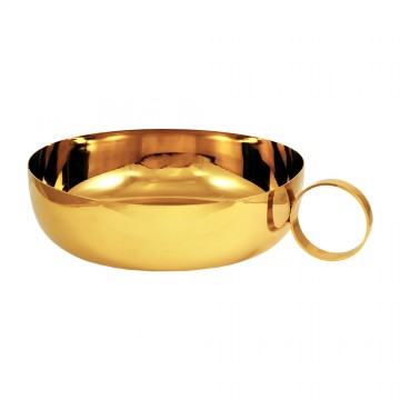 Brass paten with handle