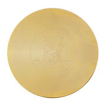 Paten in golden brass