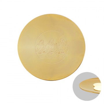 Paten in brass "The Last...