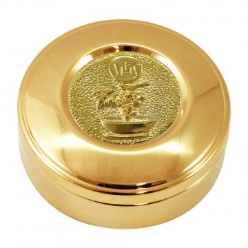 Host Box in Golden Brass