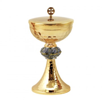 Ciborium in Hammered Brass