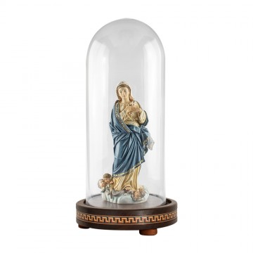 Glass Bell Base with Greek...