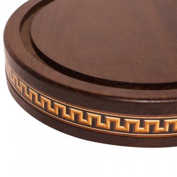 Glass Bell Base with Greek...