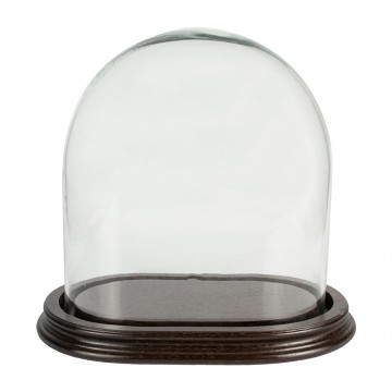 Glass Bell with Oval Base...