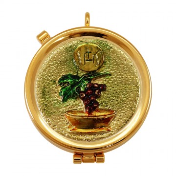 Eucharist Pyx Golden Brass