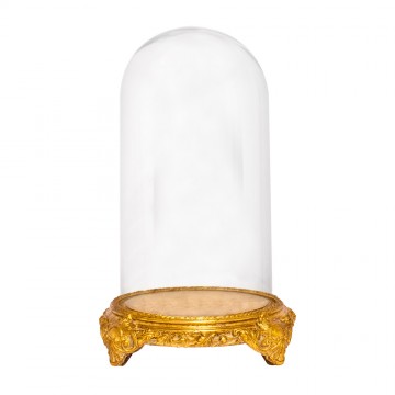 Glass Bell with Baroque Base