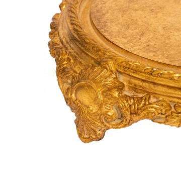 Glass Bell with Baroque Base