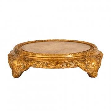 Glass Bell with Baroque Base