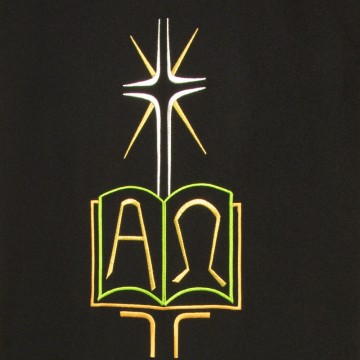 Embroidered Black Lectern...