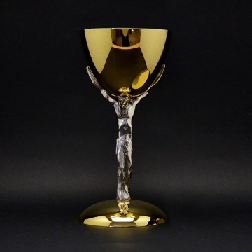Two-tone Chalice with Christ