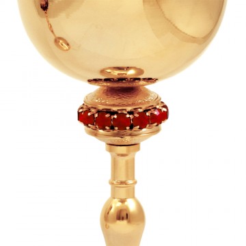 Mass Chalice with Red Stones