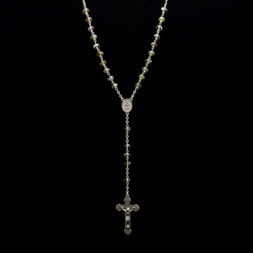 Rosary in Faceted Glass