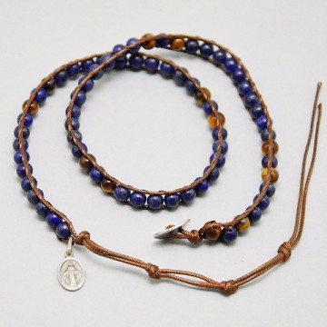 Rosary Bracelet Lapis Lazuli