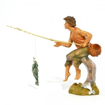 Fisherman Statue Fontanini