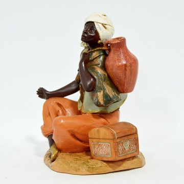 Black Skin Shepherd Sitting...