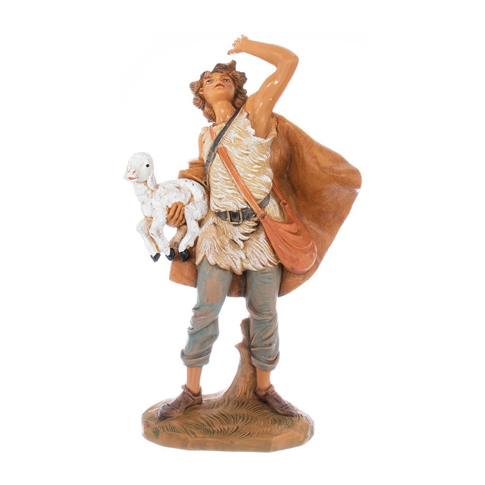 Shepherd with Lamb Fontanini Nativity Scene 19 cm