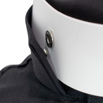 Shirt with Roman Collar in...