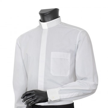 Shirt with Roman Collar in...