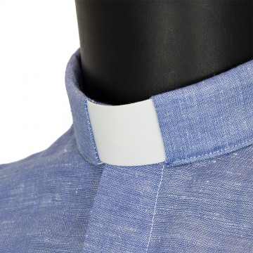 Clergy Shirt in Linen with...