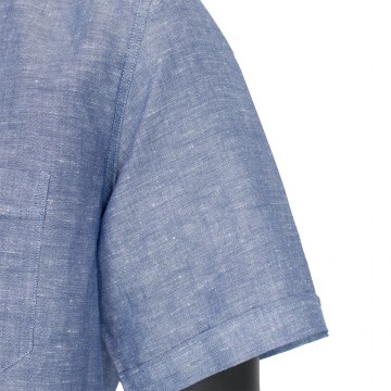 Clergy Shirt in Linen with...