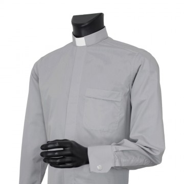 Clergy Shirt in Cotton with...