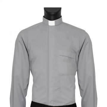 Clergy Shirt in Cotton with...