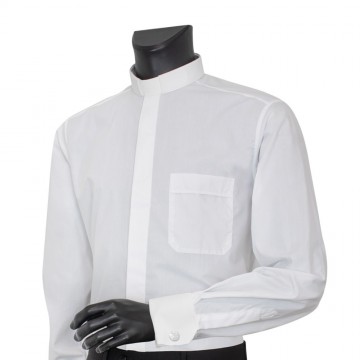 Clergy Shirt in Cotton with...