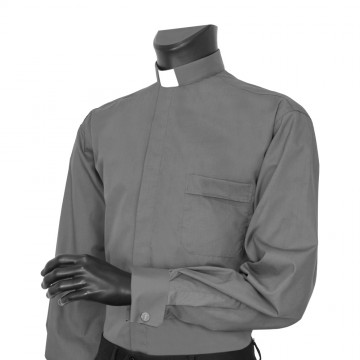 Clergy Shirt in Cotton with...