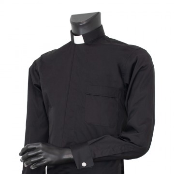 Clergy Shirt in Cotton with...
