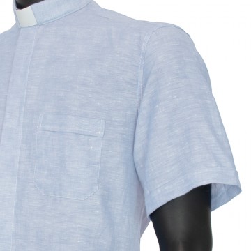 Short-sleeved Clerical...