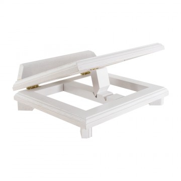 Book Stand in White Wood