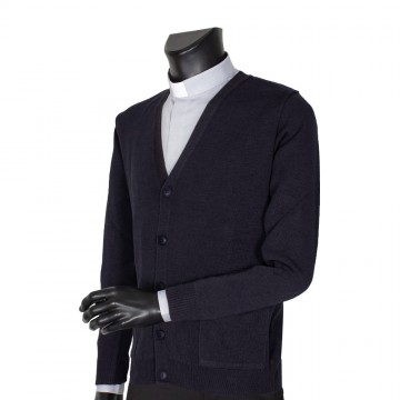 Clergy Cardigan in Wool Blend