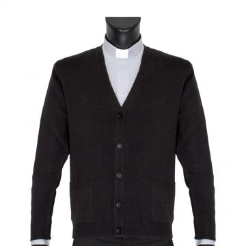 Clergy Cardigan in Wool Blend