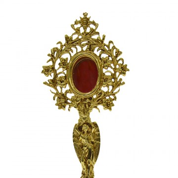 Reliquary in gold plated...
