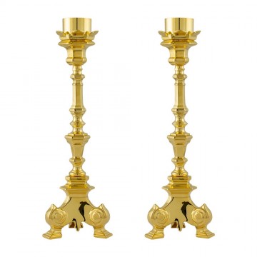 Altar Candlesticks in Brass
