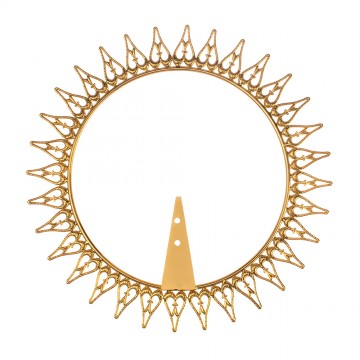 Halo of Rays in Golden Brass