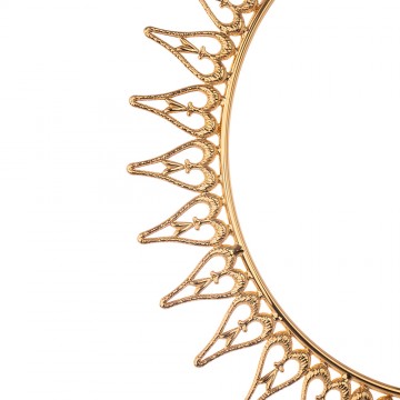 Halo of Rays in Golden Brass