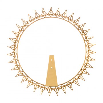 Halo of Rays in Golden Brass